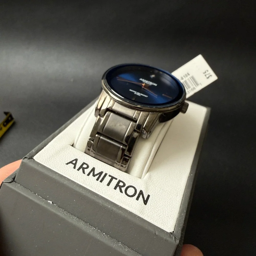 MSRP‎ $75 Armitron 20/5263DG Men's Diamond-Accented Bracelet Watch New
